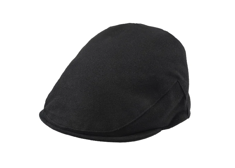 Balmoral moleskin cotton cap in Black