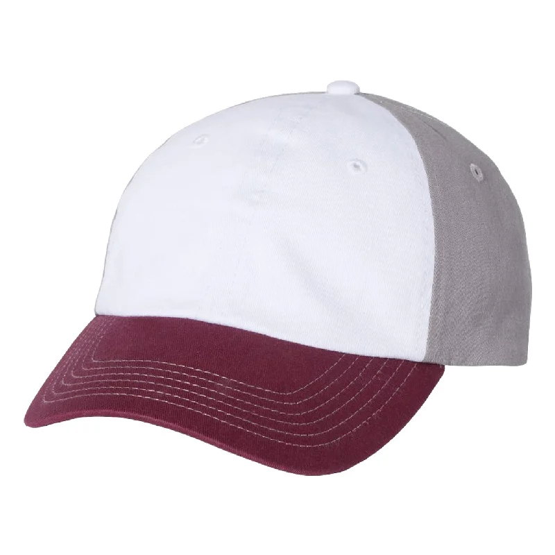 White/Maroon/Grey