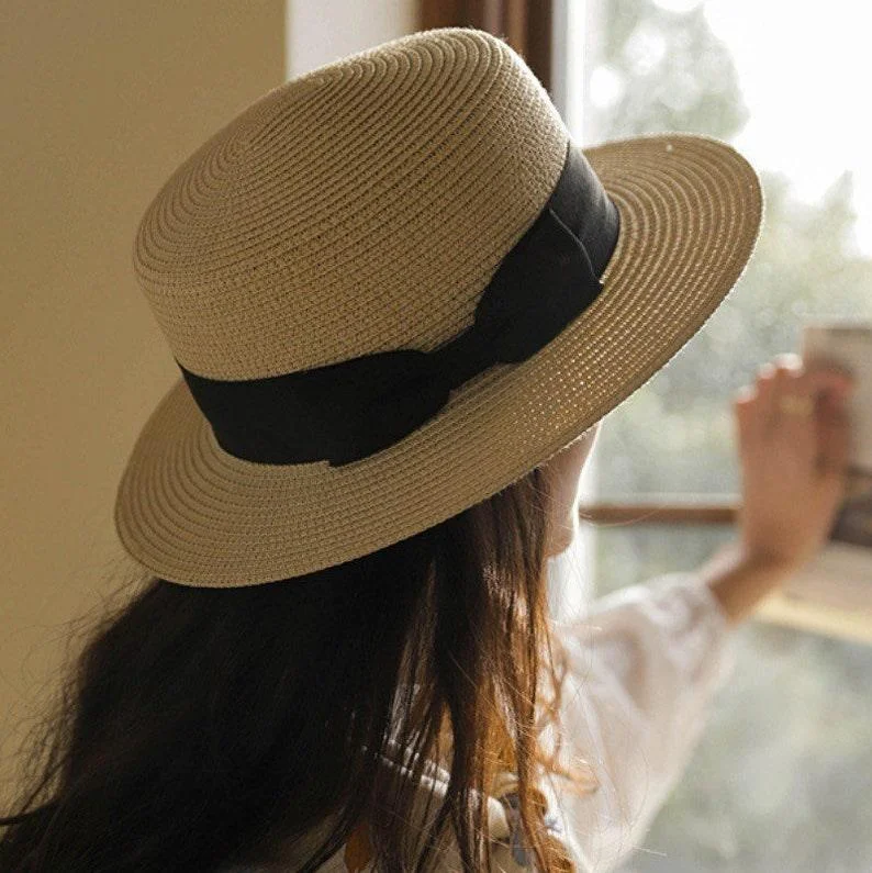 Boater Fedora Straw Hat