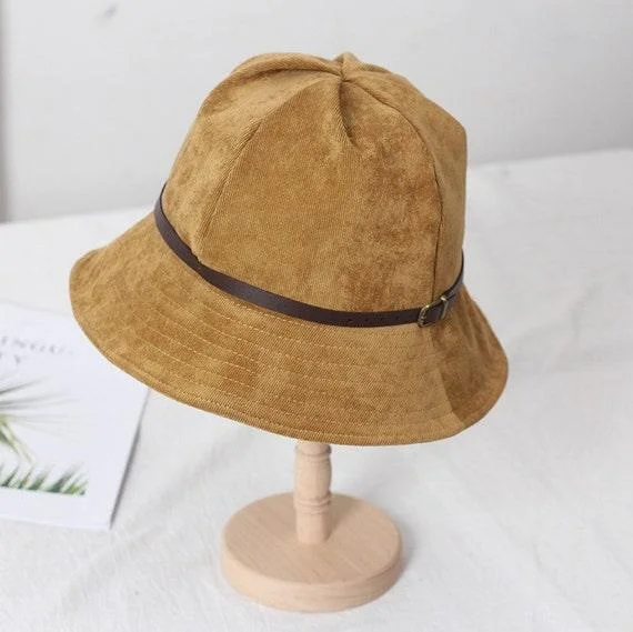 Corduroy Bucket Hat for Women