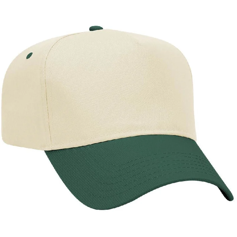 Cotton Blend Twill Five Panel Pro Style Baseball Cap