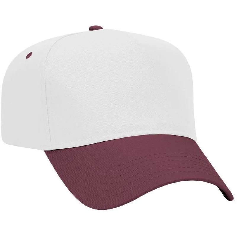 Maroon/White