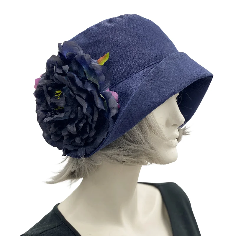 Downton Abbey Style Cloche with Large Flower Accent | The Eleanor