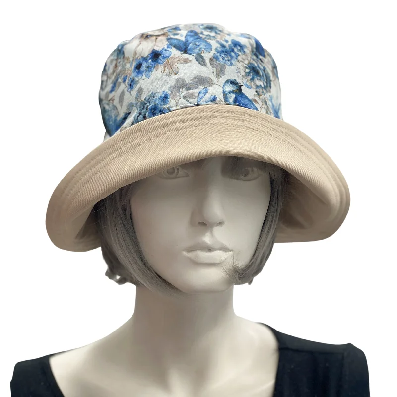 Floral Cloche Hat in Summer Cotton | The Eleanor