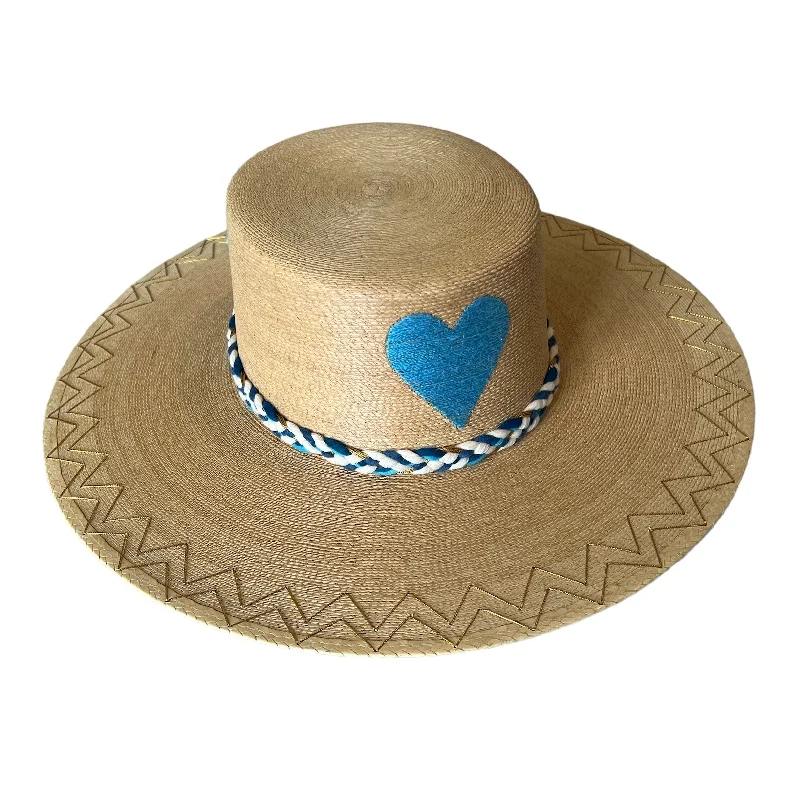 Heart Hat - Blue