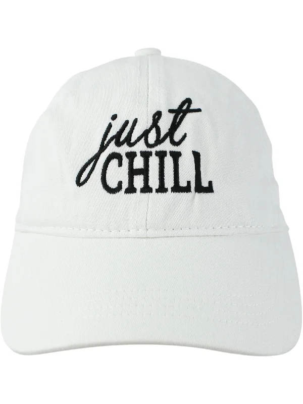 Just Chill Womens Cotton Baseball Cap Hat