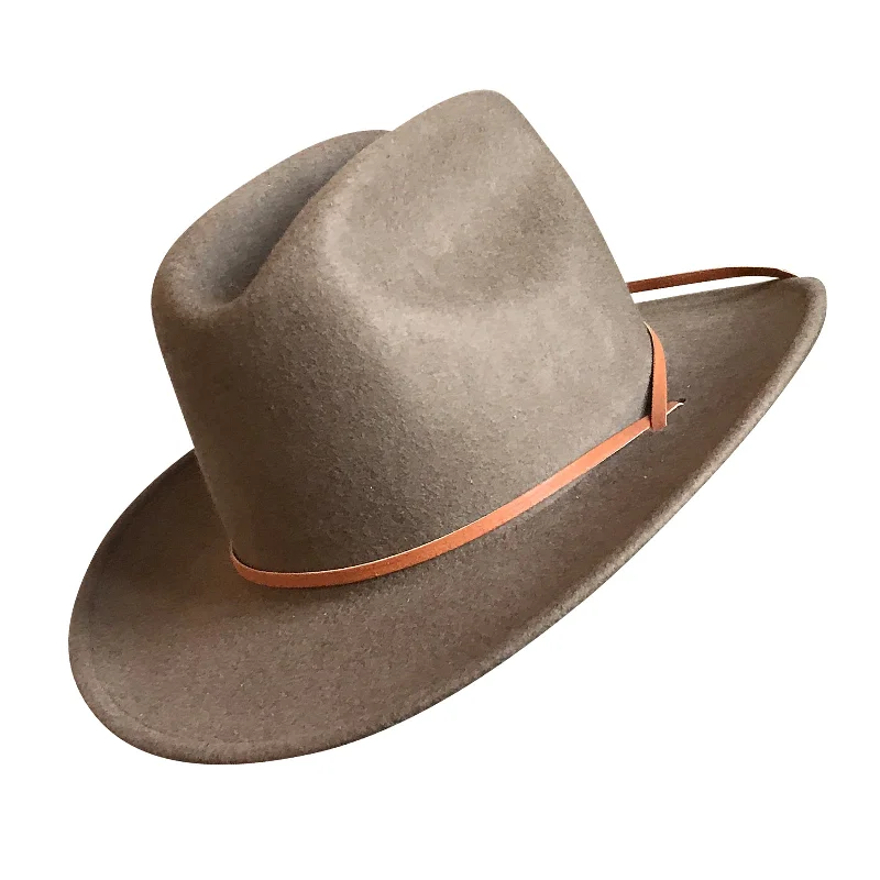 Kid's Sorrel Felt Western Cowboy Hat with Chin Strap