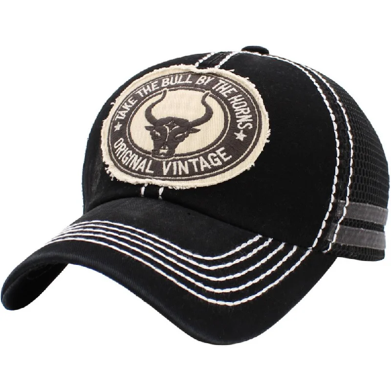 LONGHORN BULL VINTAGE BALLCAP - Sort