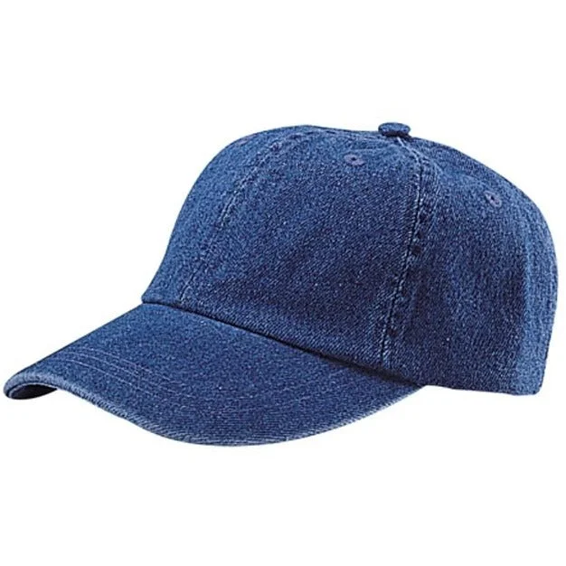 Low Profile Unstructured Denim Garment Washed Cap