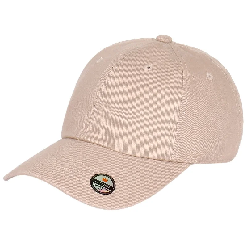 Low Profile Washed Cotton Strapback Dad Cap