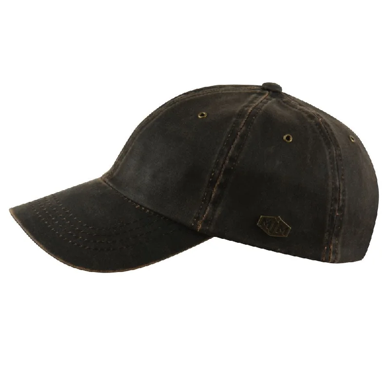 MJM RON Antique Baseball Cap Cotton Brown