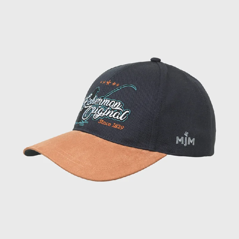 MJM Untamed Angler Organic Cotton Navy Baseball Cap