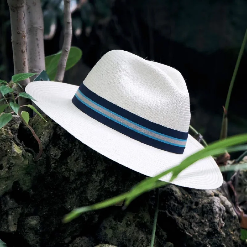 Panallama Galapagos Panama Hat - Hvid Stråhat