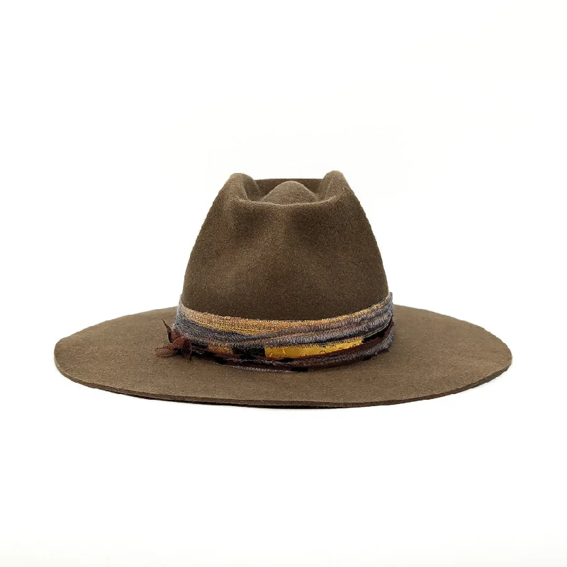 Pecan Pinched - Custom Felt Hat