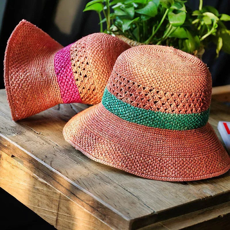 Raffia Straw Hat for Women and Girls