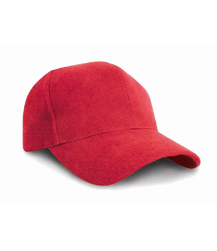 Result Pro-Style Heavy Brushed Cotton Cap | Red