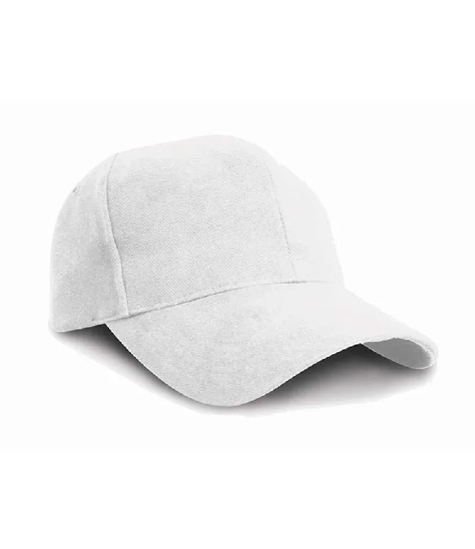 Result Pro-Style Heavy Brushed Cotton Cap | White