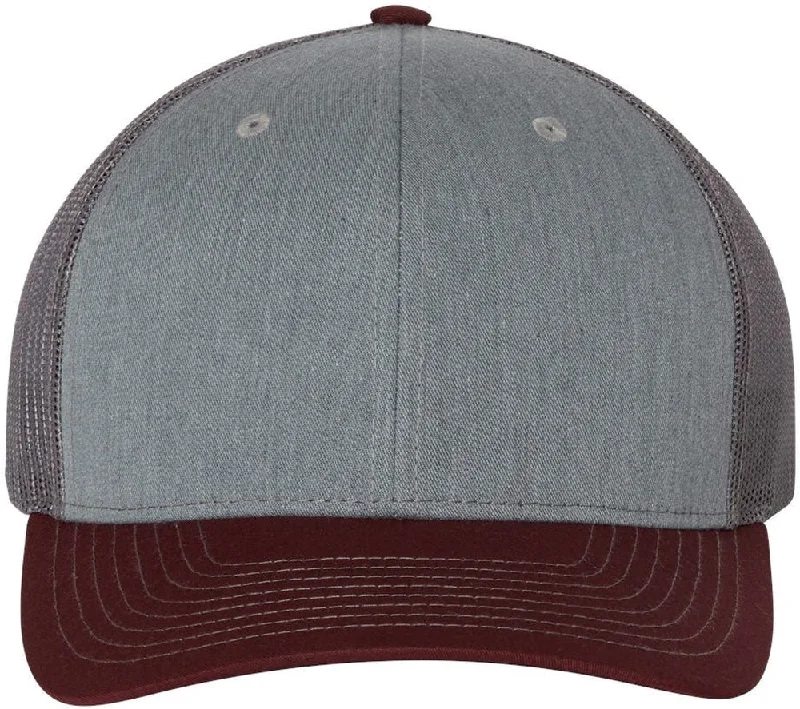 Heather Grey/Charcoal/Maroon