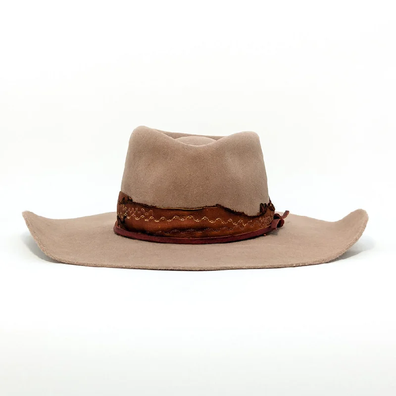 Sahara Pinched Teardrop - Custom Felt Hat