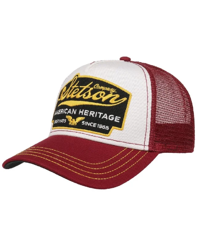 Stetson American Heritage Bordeaux Trucker Cap