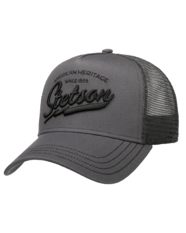 Stetson American Heritage Classic Grey Trucker Cap