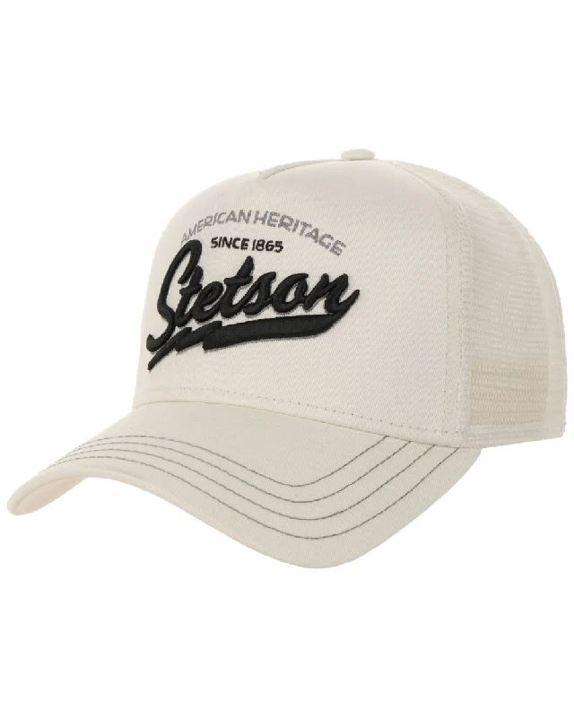 Stetson American Heritage Classic Off White Trucker Cap