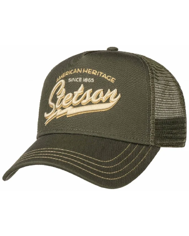 Stetson American Heritage Classic Olive Trucker Cap