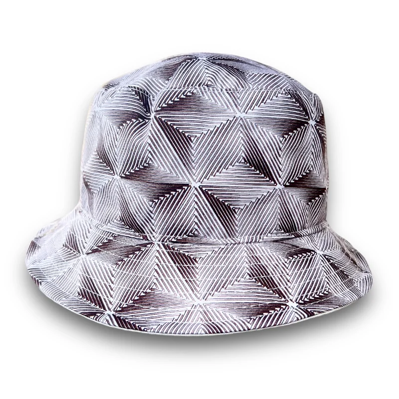 THE FLAMEKEEPERS HAT CLUB BROWN GEO BUCKET HAT