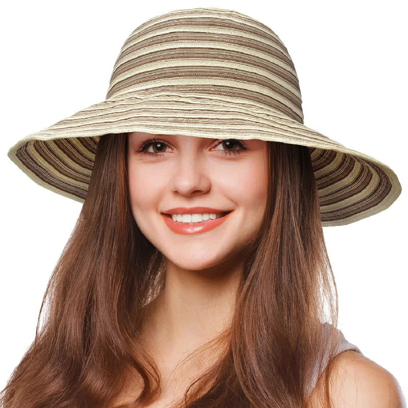 Tirrinia Striped Straw Hat