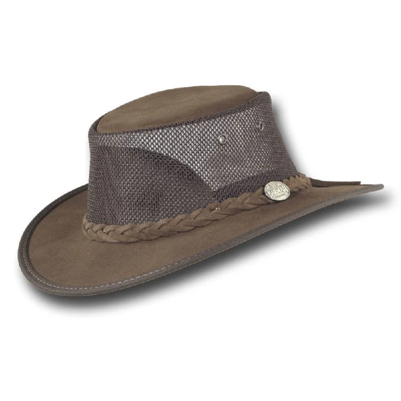 BARMAH® Foldaway Cattle Suede Cooler Hat - Royal Brown