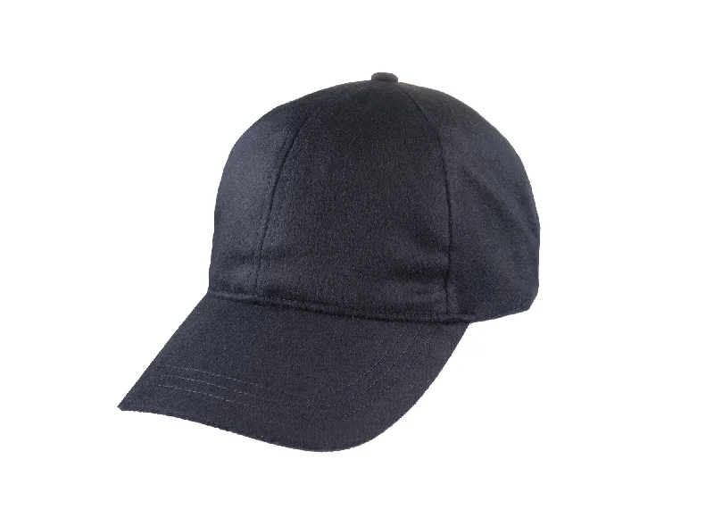 Baseball Cashmere cap in navy