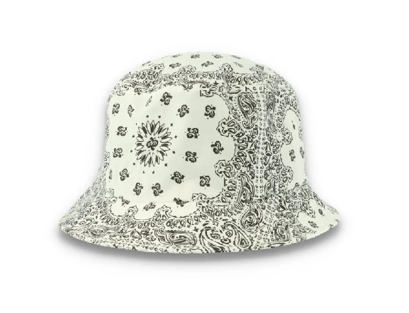 Bucket Hat Bandana Print White 5003BP