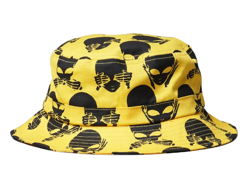 Bucket Hat Chinatown Market  No Evil Yellow