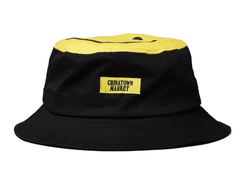 Bucket Hat Chinatown Market Smiley Black