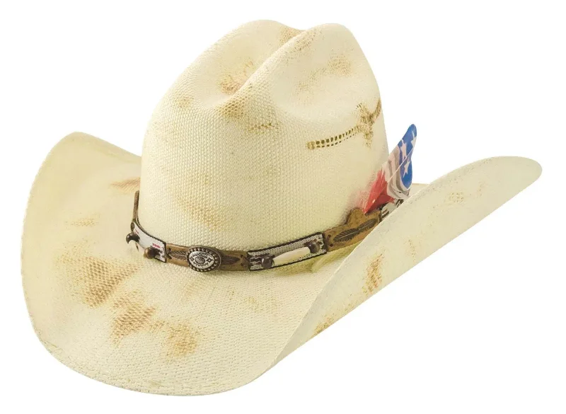 Bullhide Bandera (Red White & Blue) - Straw Cowboy Hat