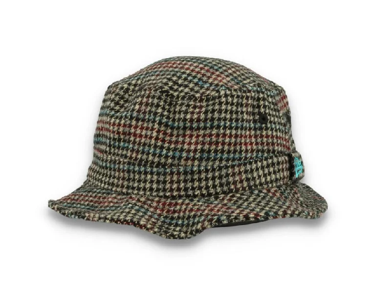 Check Bucket Hat Brown