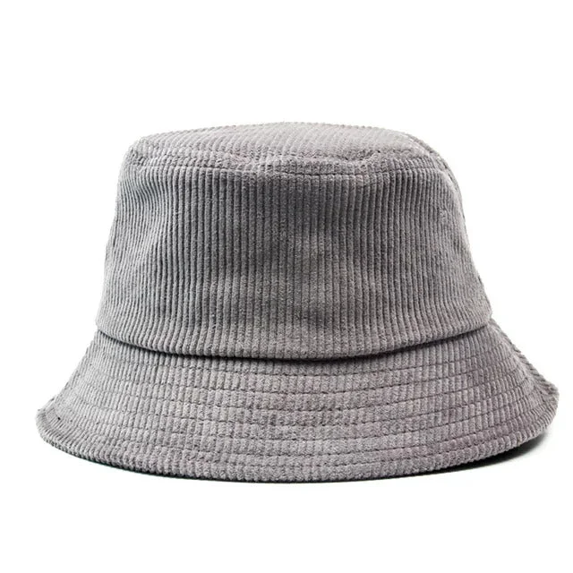 Cozy Corduroy Bucket Hat - Fushia