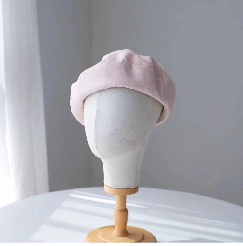 Oversize Unisex Linen Beret Hat