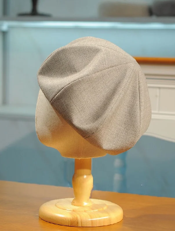 Customized Lightweight Fine Wool Octagonal Beret