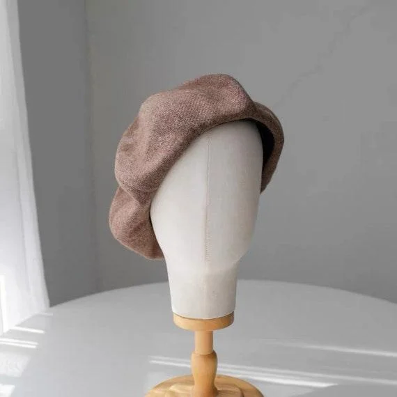 Customized oversize Wool Beret for Men Women