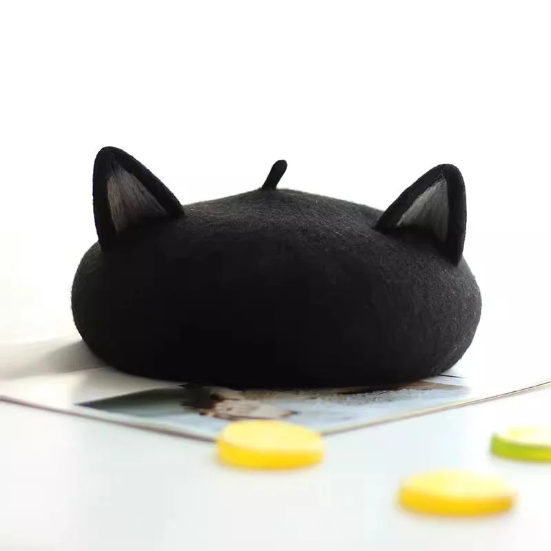 Fox/ Cat Ear Berets for Women and Kids