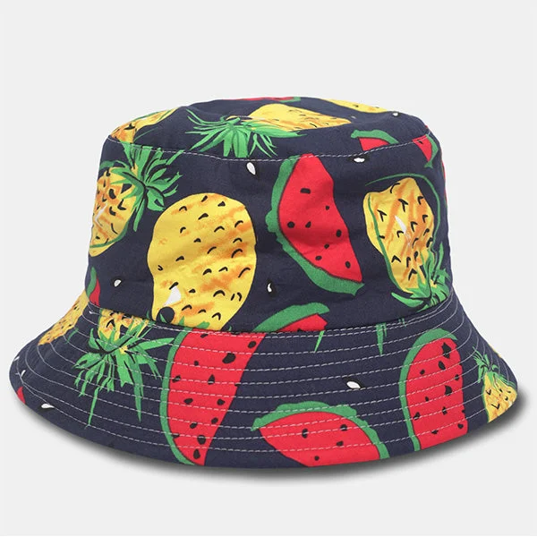 Fruit Watermelon Print Bucket Hats