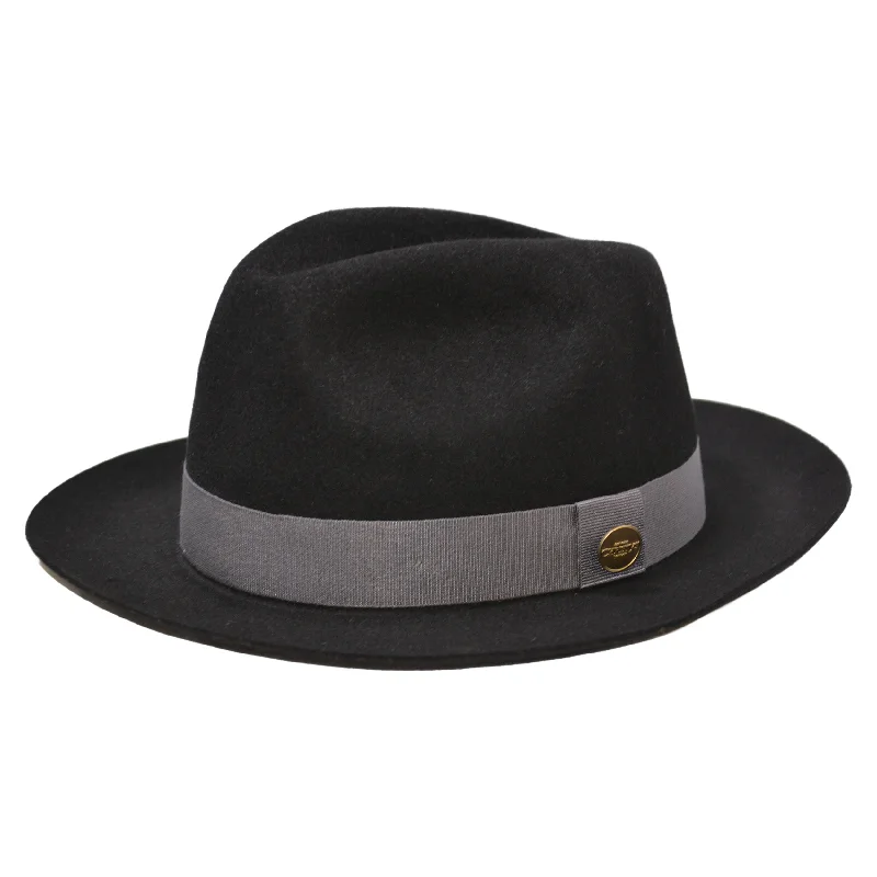 Fur Felt Trilby in Black