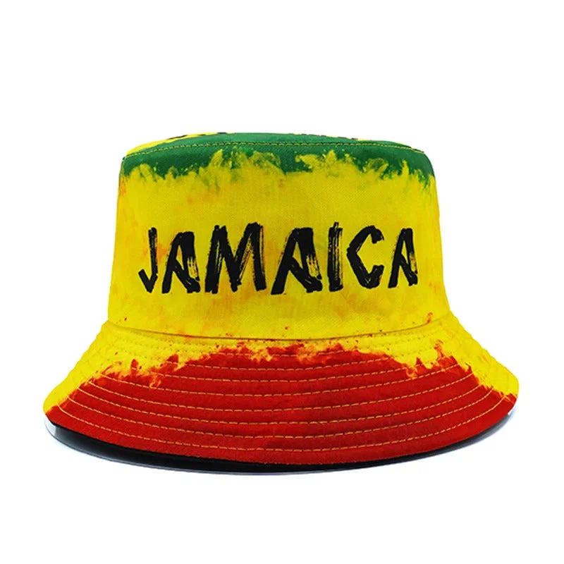 Jamaica-Inspired Bucket Hat - Fushia