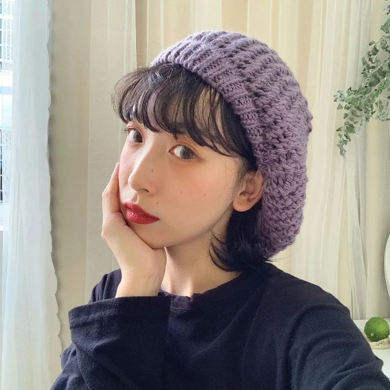 Knitted  French  Beret for Women/ Girls