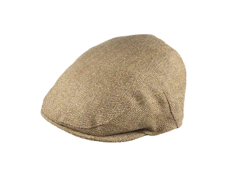 Lovat Mill Teviot Tweed Made in England Balmoral Cap in Bracken