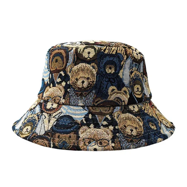 Teddy Bear Bucket Hat – Fushia