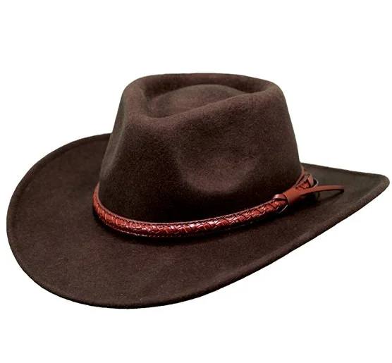 The Outback Trading Company "Dusty Rider" Wool Hat - Brown