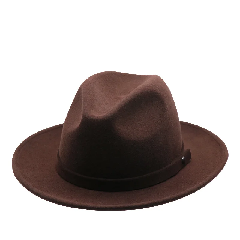 Traveller Rollable Wool Felt Hat in Brown