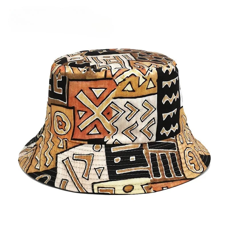 Tribal Tapestry Bucket Hats  - Fushia